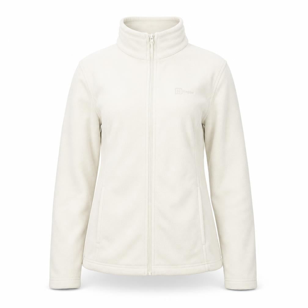 Front view of Hi Gear Women's Ivory Fleece Jacket, size 8, Walking
