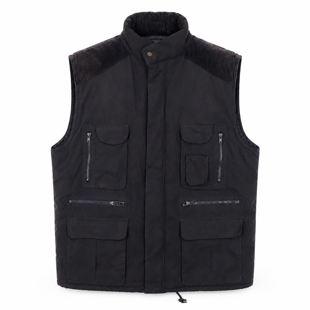 Outdoor Sportswear Men's Black L Waistcoat with Pockets