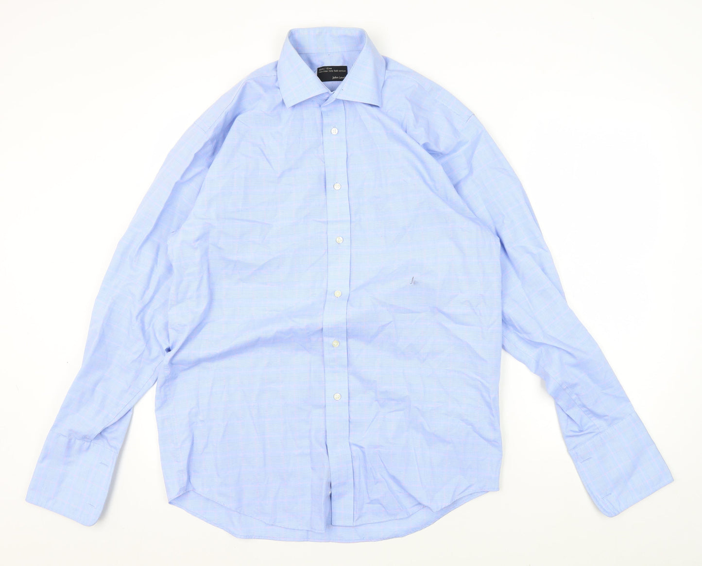 John Lewis Men's Blue Dress Shirt - Size 15