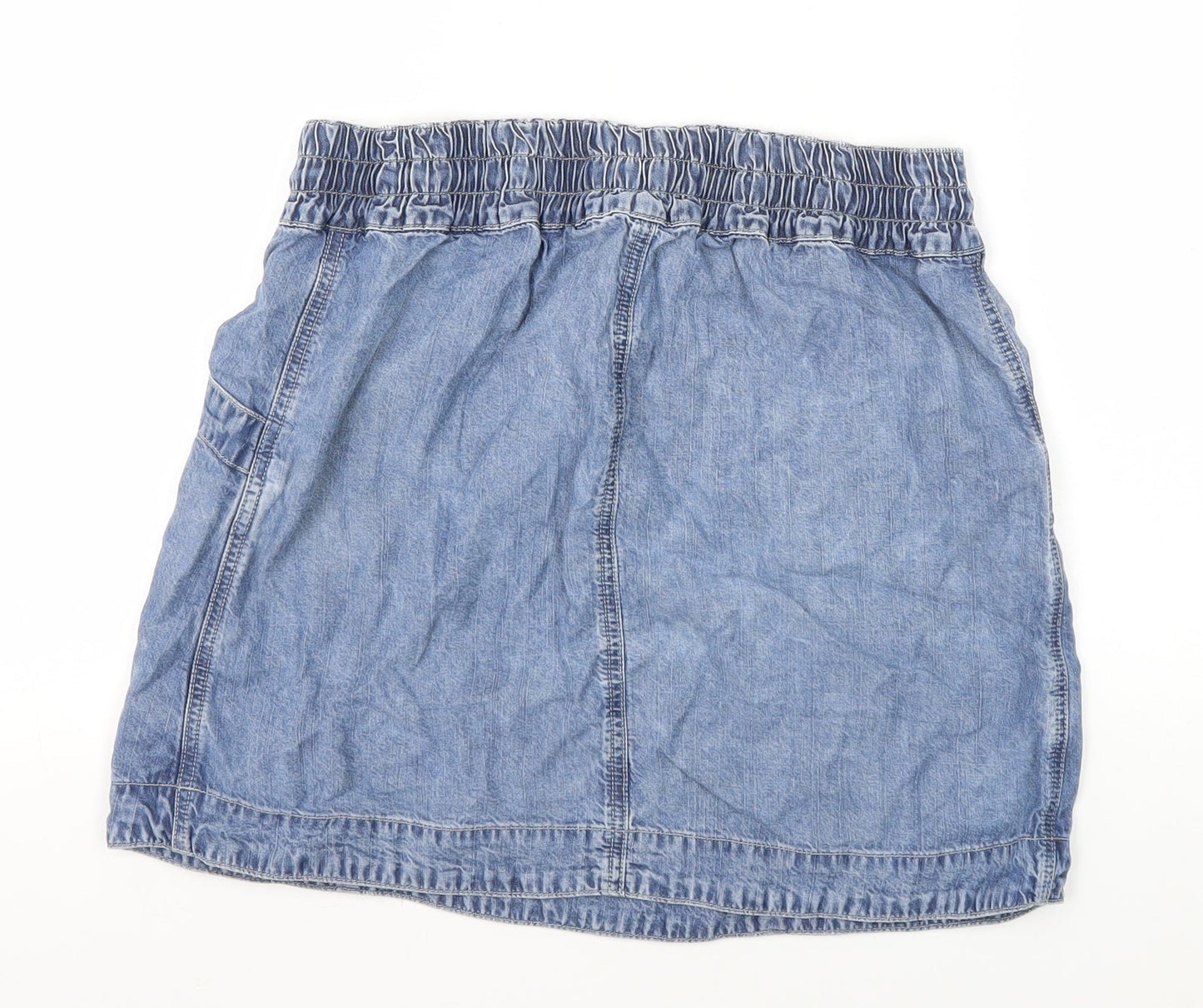 Whistles Women's Blue A-Line Short Skirt, Size 10
