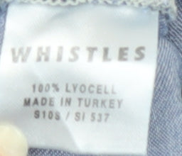 Whistles Women's Blue A-Line Short Skirt, Size 10