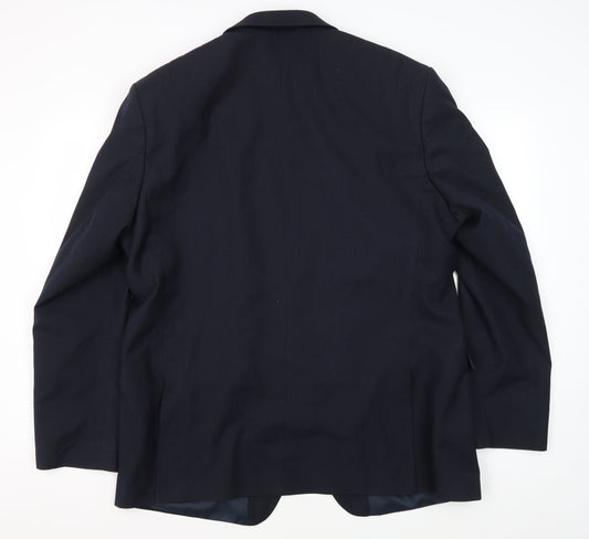 Scott & Taylor Men's Blue Blazer, Size 46, Regular Fit