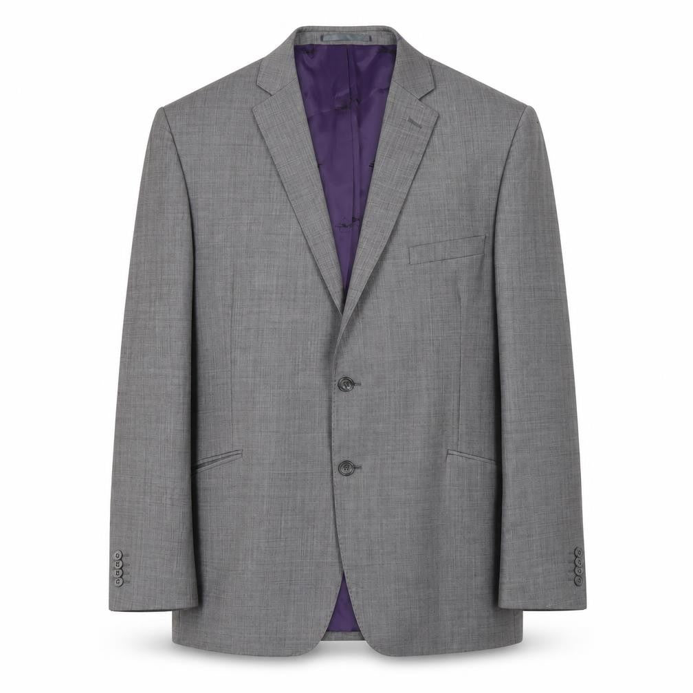 Mens 46 Chest Regular Paul Costelloe Grey Two-Button Blazer