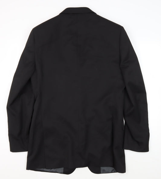 Marks and Spencer Men's Black Suit Jacket 40 Long Formal