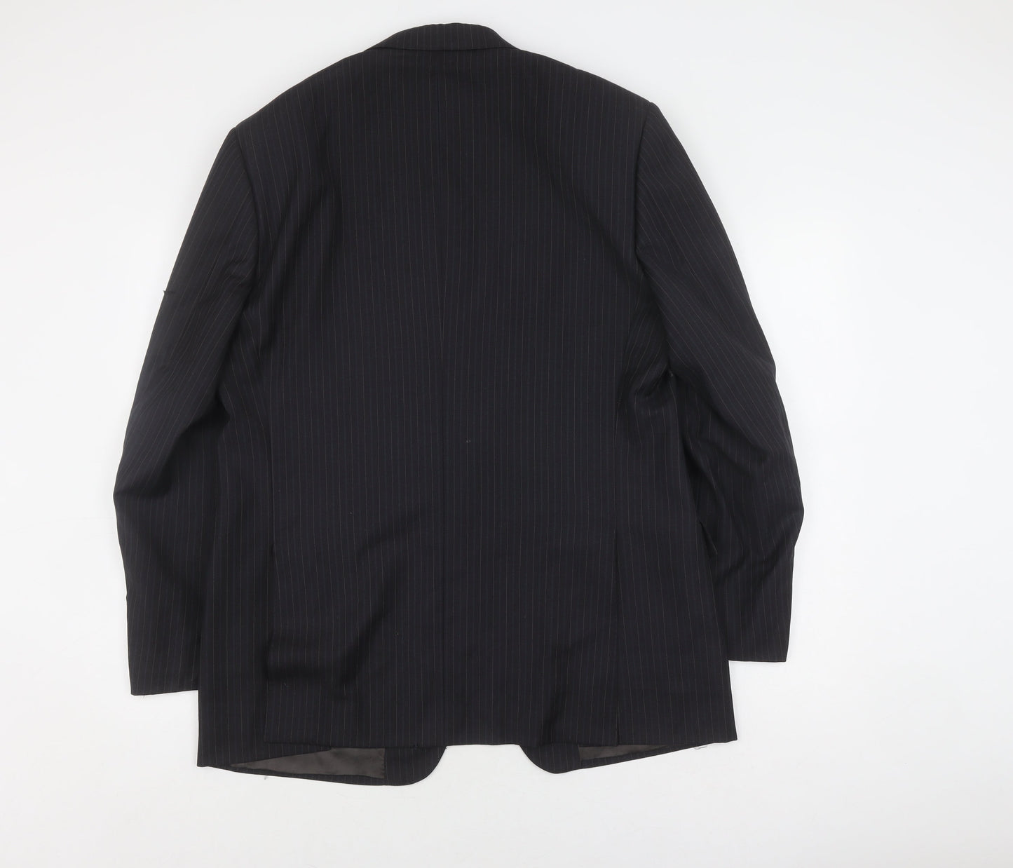 Marks & Spencer Men's Charcoal Stripe Wool Blazer 42R