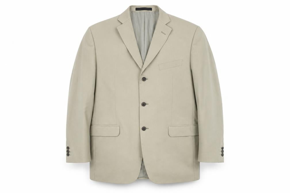 Marks and Spencer Men's Beige Blazer 42R Single-Breasted
