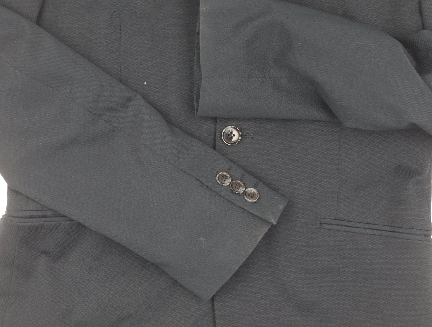 H&M Men's Blue Slim Fit Blazer Jacket 38R Slim