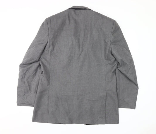 Burton Men's Grey Regular Fit Blazer 42R Formal Jacket