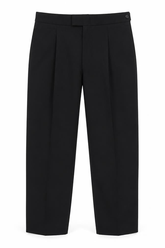 Moss Bros Men's Black Trousers, Size 36