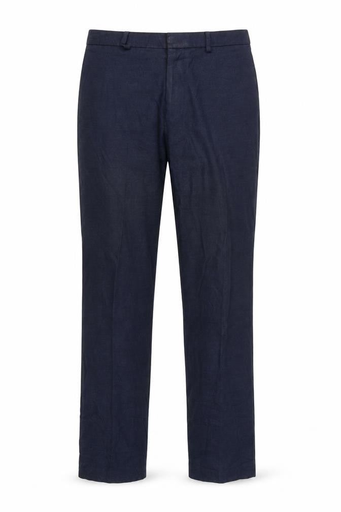 Marks and Spencer Men's Blue Slim Fit Trousers, Size 36