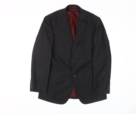 Marc Darcy Men's Black Suit Jacket 38R Regular