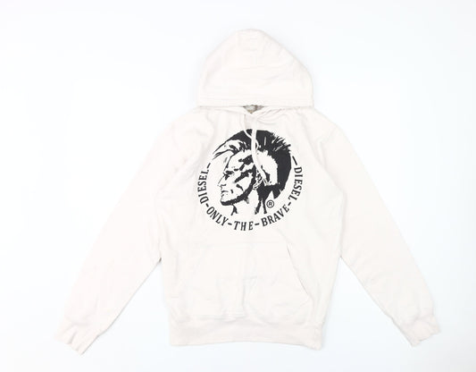 Diesel Ivory Unisex Adults Hoodie Pullover S