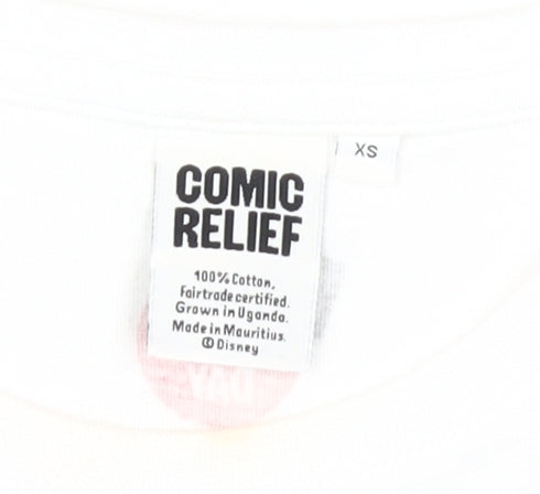 Comic Relief Unisex White XS Disney T-Shirt