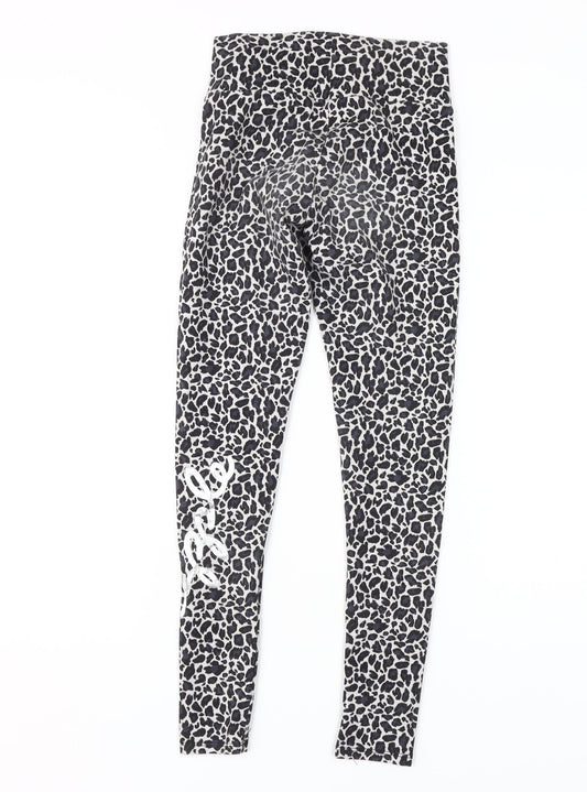Pineapple XS Women Black Animal Print Leggings