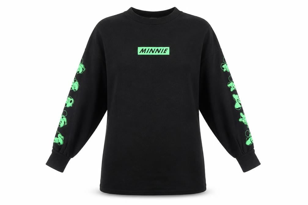 Womens UK 6 Regular Disney Black Pullover Sweatshirt