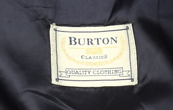 Burton Men's Blue Wool Blazer Jacket Size 40R