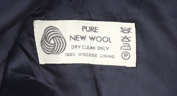 Burton Men's Blue Wool Blazer Jacket Size 40R