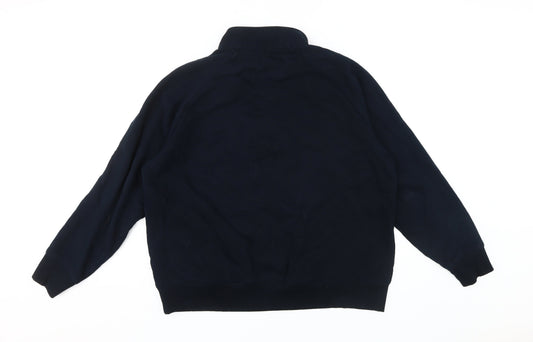 Marks and Spencer Men's Black XL 1/2 Zip Sweatshirt