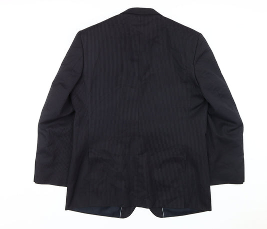 Burton Men's Black Regular Fit Blazer, Size 44R