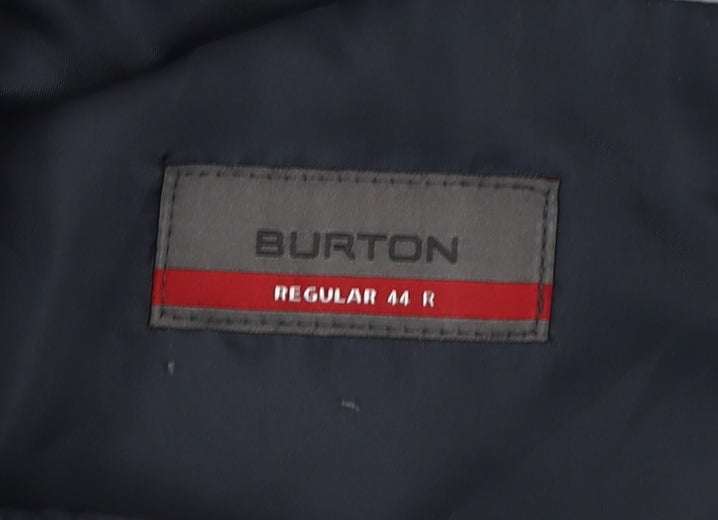 Burton Men's Black Regular Fit Blazer, Size 44R