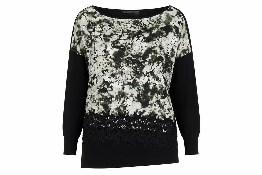 Womens UK Size 14 Mint Velvet Black Viscose Blend Blouse