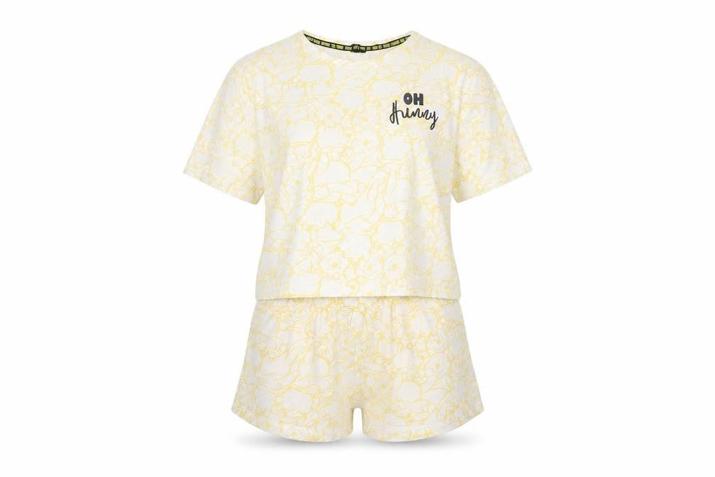 Disney at George Yellow Lounge Set Women 12-14 Graphic Print