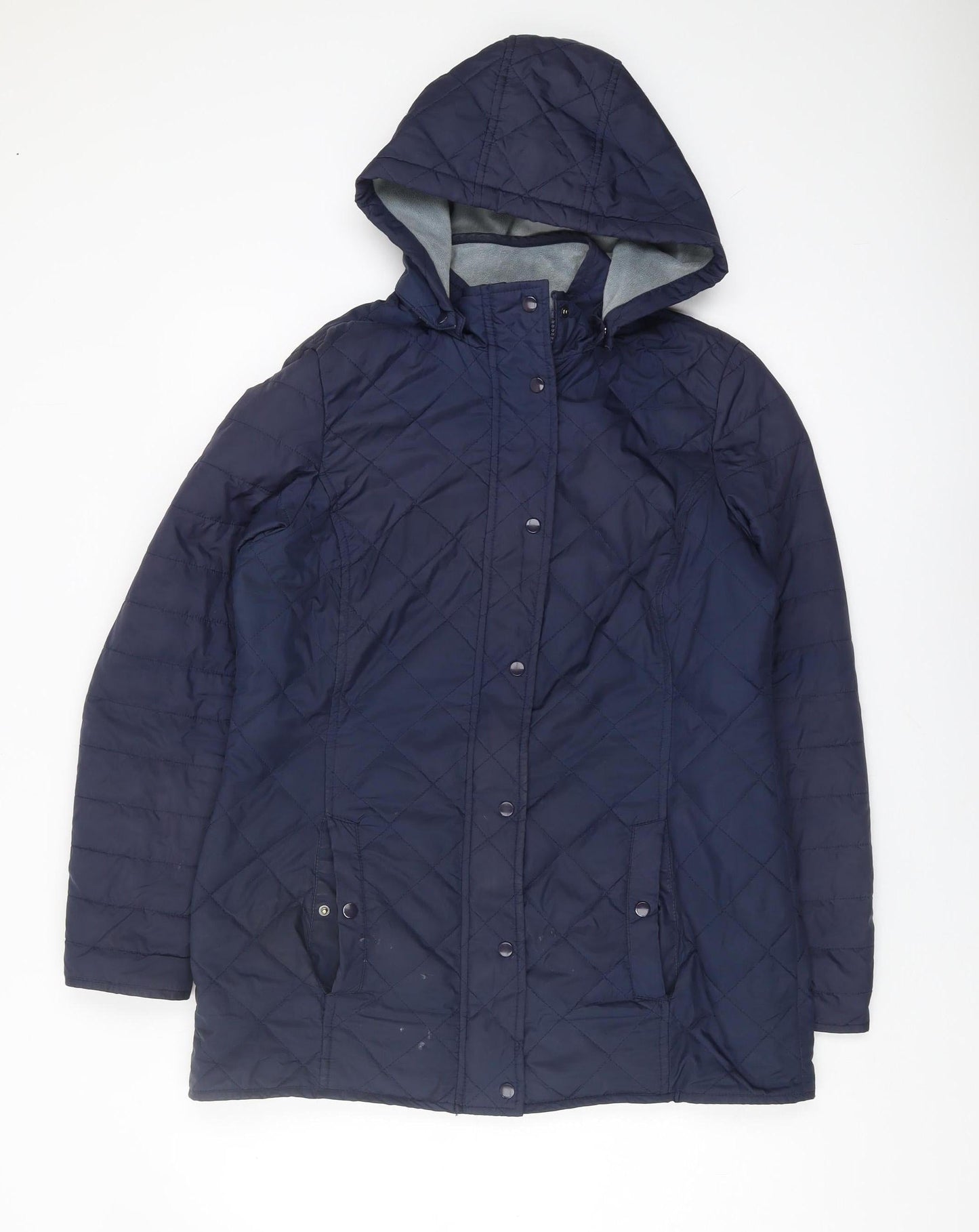Cotton Traders Women's Quilted Navy Jacket UK 12