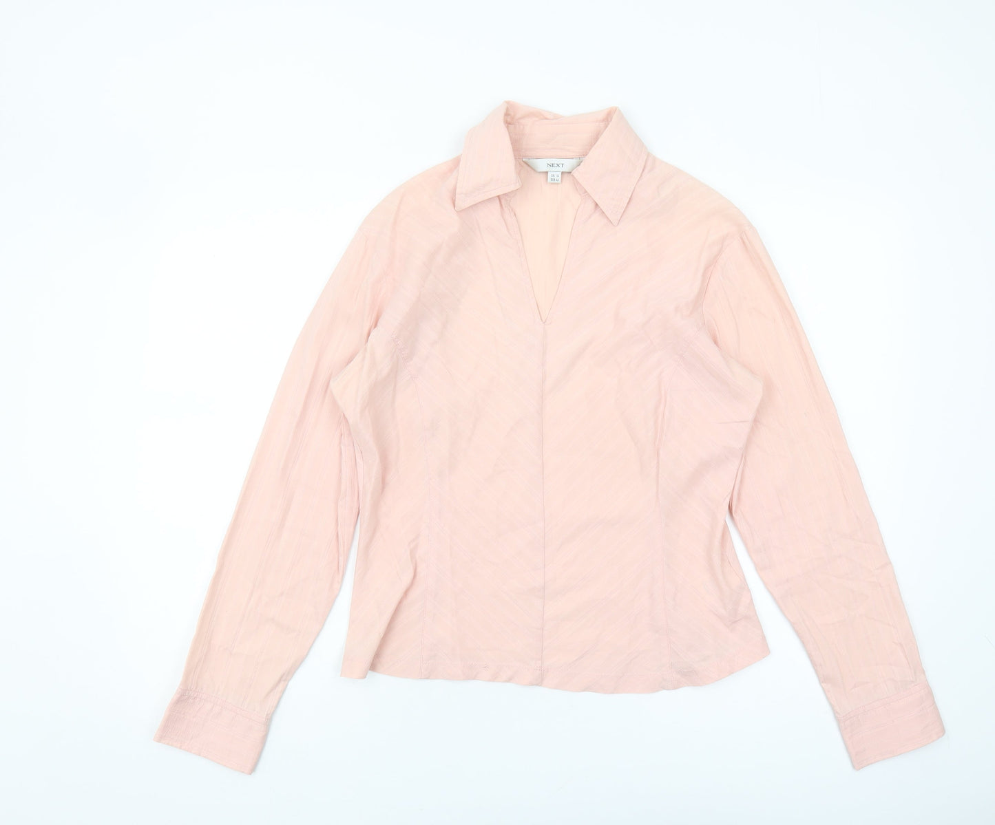 Next Women's Pink Long Sleeve Blouse Size 14