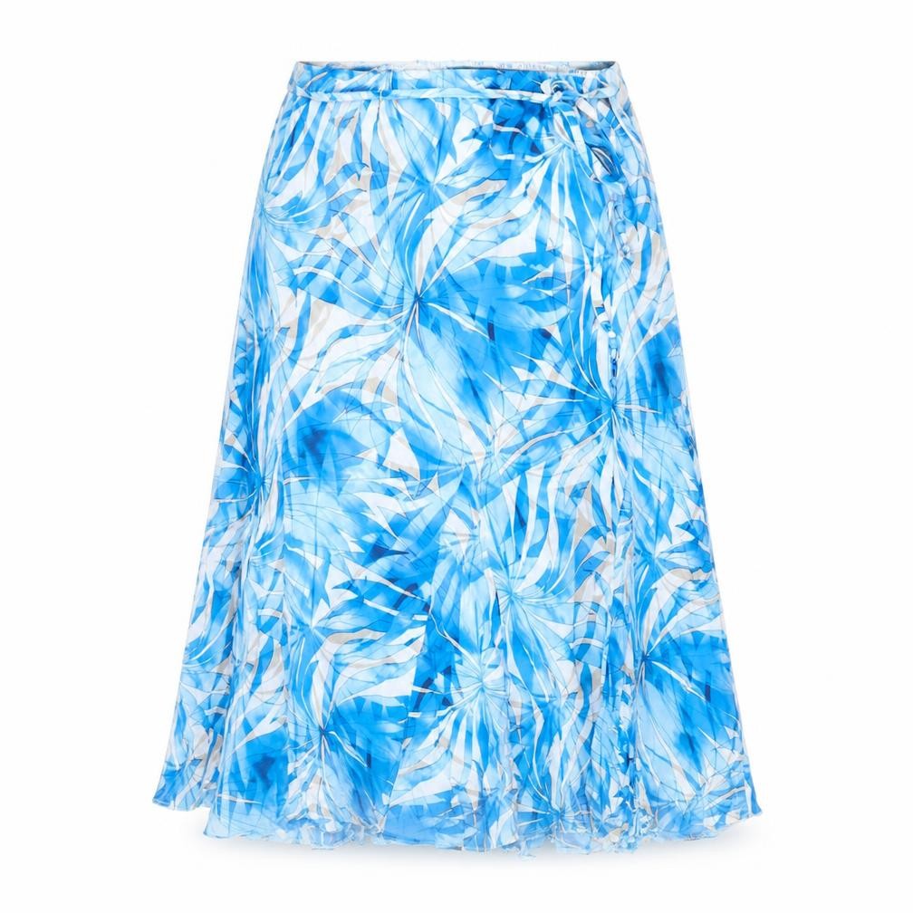 Marks and Spencer Blue A-Line Geometric Women's Skirt