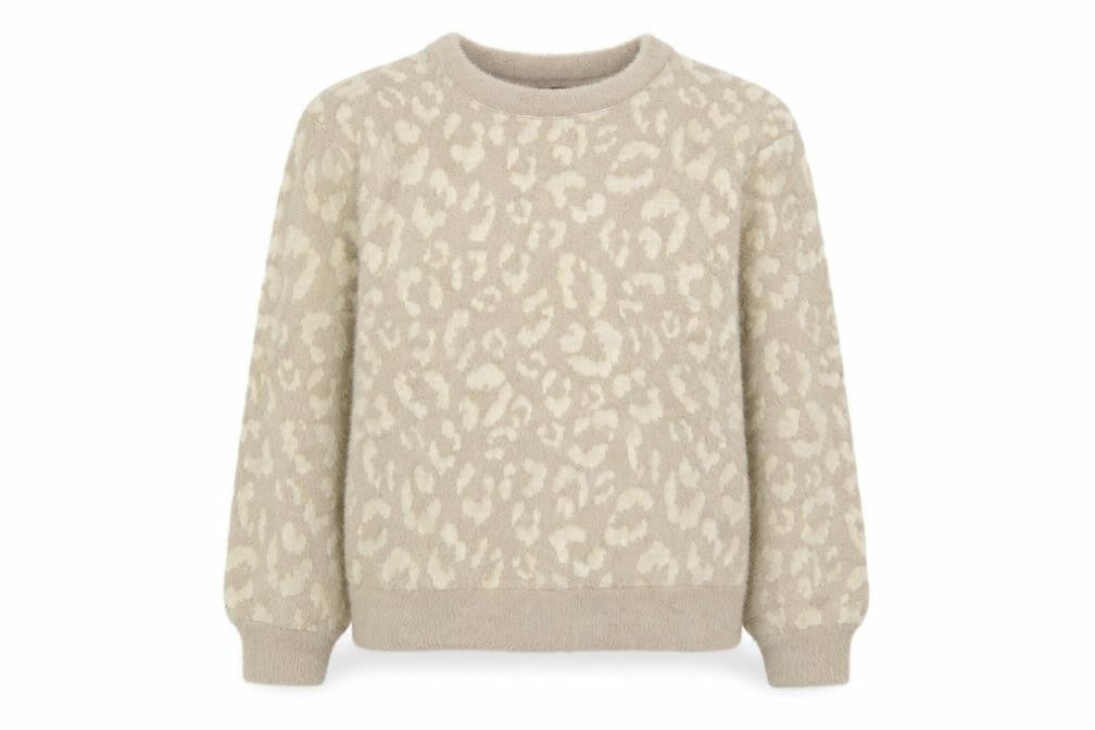 Marks and Spencer Women's Beige Animal Print Pullover Jumper