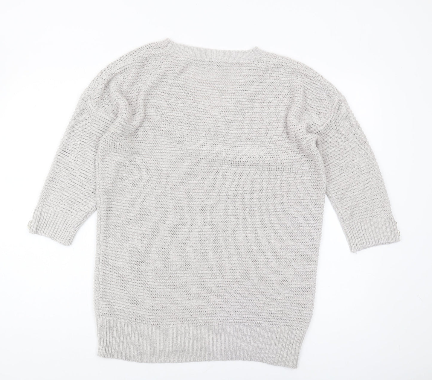 Wallis Women's Ivory V-Neck Knit Jumper, Size M