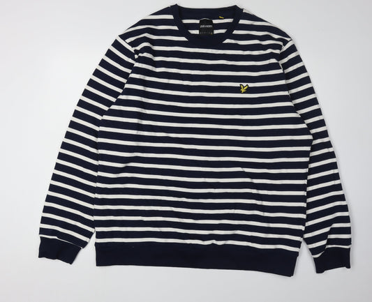 Lyle & Scott Men's Striped Pullover Sweatshirt Size L