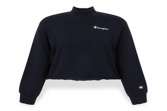 Womens UK S Regular Champion Black  Sweatshirt