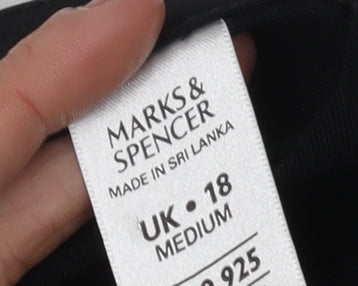 Marks and Spencer Women's Black Trousers Size 18