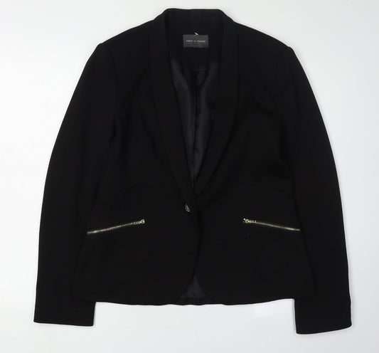 Pied A Terre Women's Black Blazer Size 12 Elegant