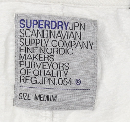 Superdry Women's White City T-Shirt Size M