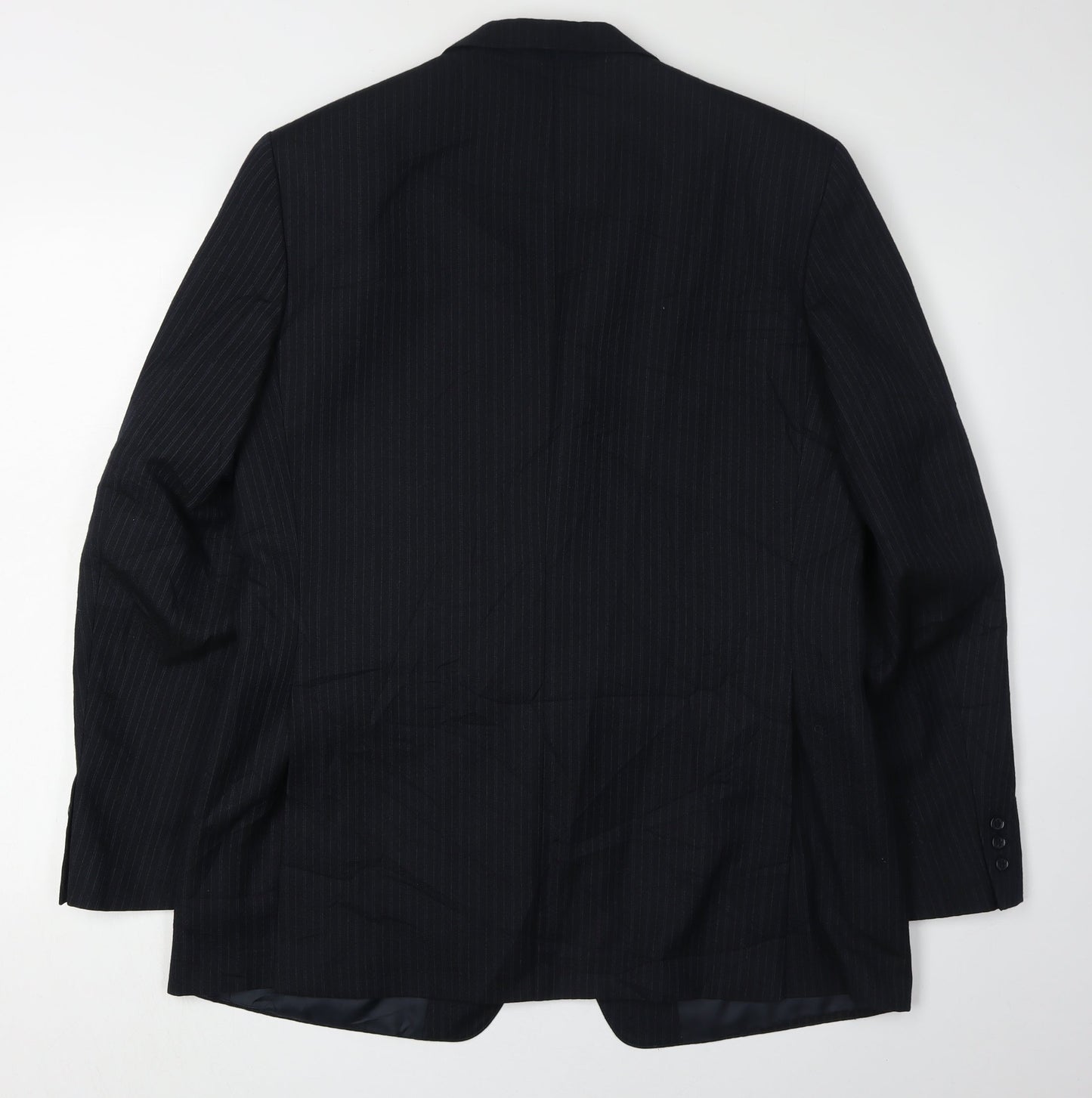 Greenwoods Men's Blue Striped Blazer, Elegant Formal Wear 42R