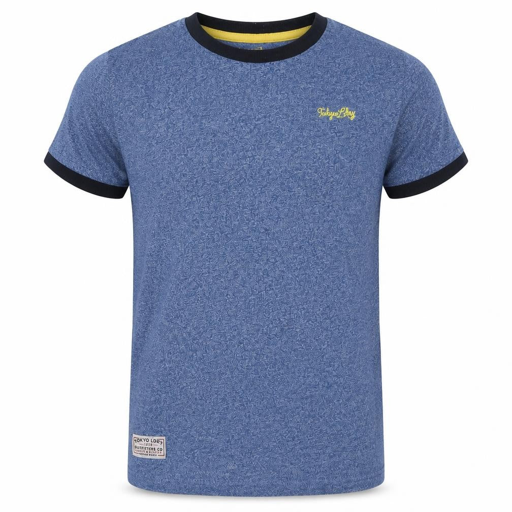 Tokyo Laundry Boys Blue Crew Neck T-Shirt Size 7-8