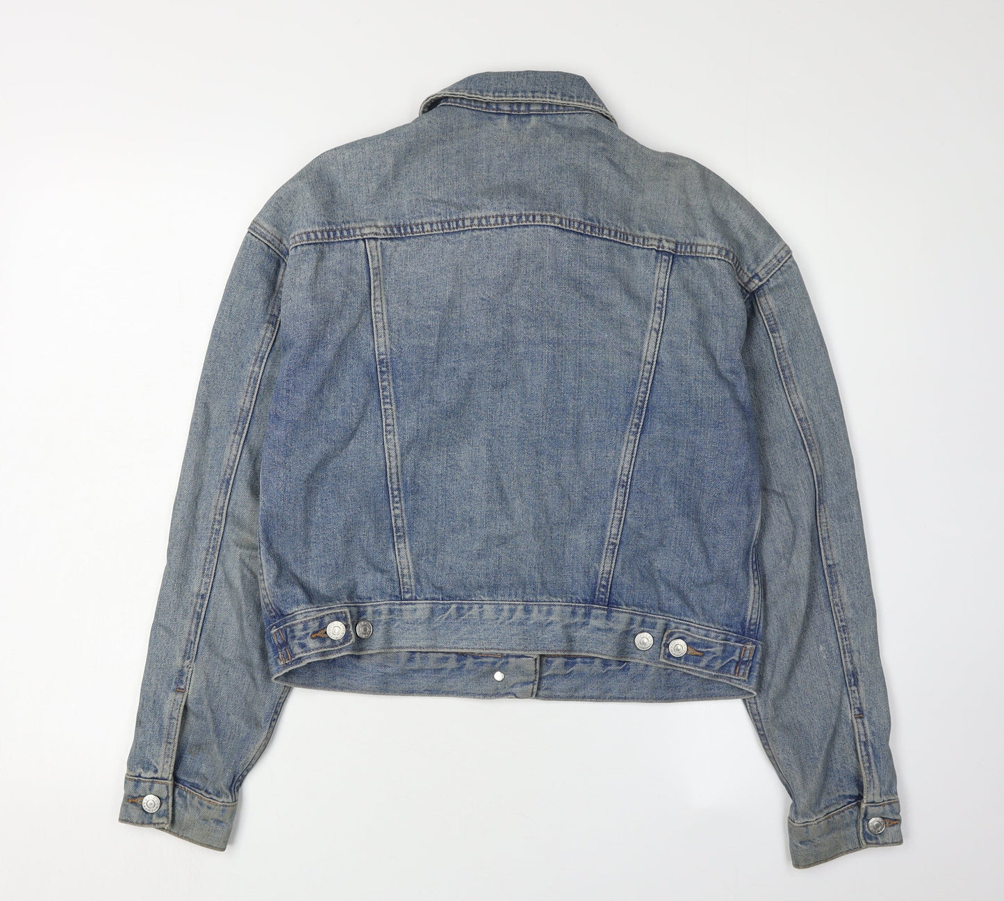 Topshop Women Blue Denim Jacket Size 10