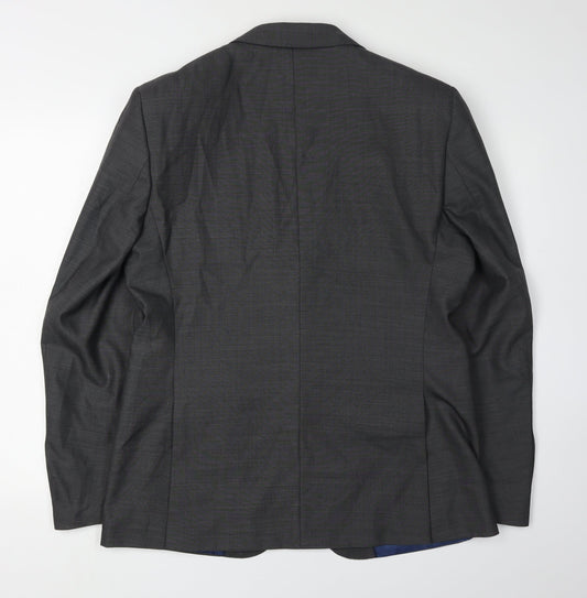Marks and Spencer Men's Grey Blazer 40R Business Jacket