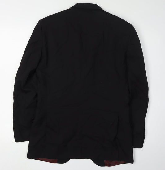 T.M. Lewin Men's Black Blazer 36S Formal Jacket