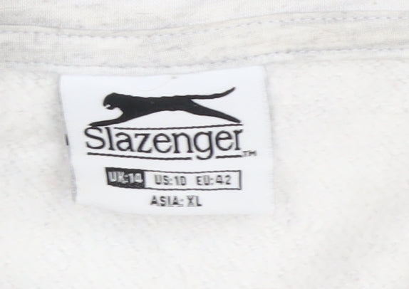 Slazenger Women's Grey Pullover Sweatshirt Size 14