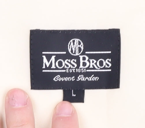 Moss Bros Men's Ivory Waistcoat L Formal Wedding