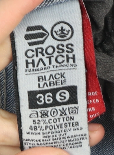 Crosshatch Men's Blue Cargo Jeans Size 36