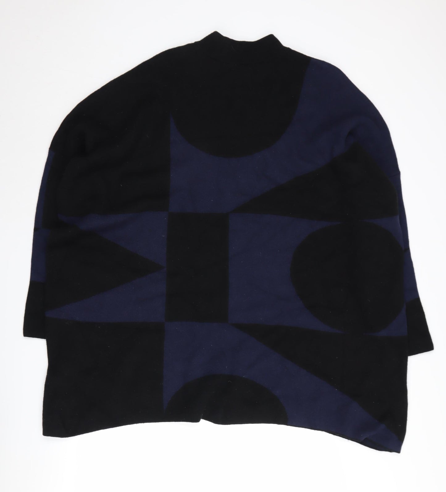 John Lewis Women's Black Geometric Knit Jumper, Size L
