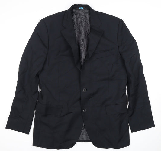 Reda Men's Blue Wool Blazer, 41, Formal Jacket