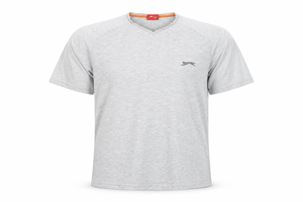 Mens UK Size L Slazenger Grey  Polyester Blend T-Shirt