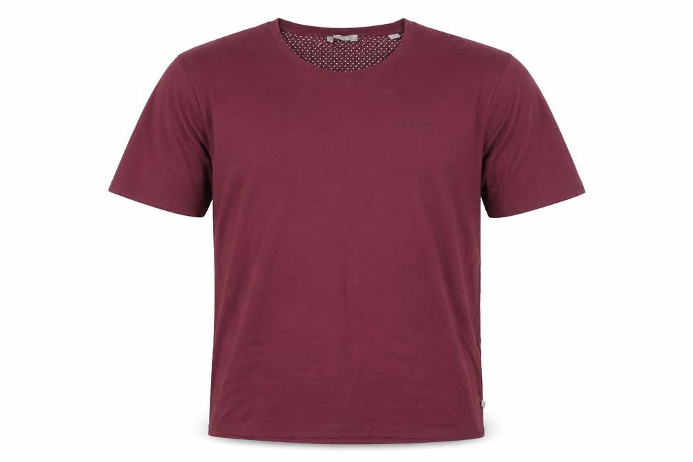 Mens UK Size 2XL Ted Baker Red  Cotton Blend T-Shirt