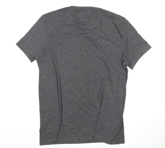 Hilfiger Denim Men's Grey Vintage Graphic T-Shirt L