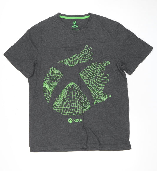 DIFUZED Men's Xbox Grey T-Shirt L - Gaming Graphic Tee